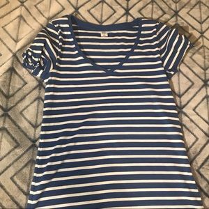 Striped v neck
